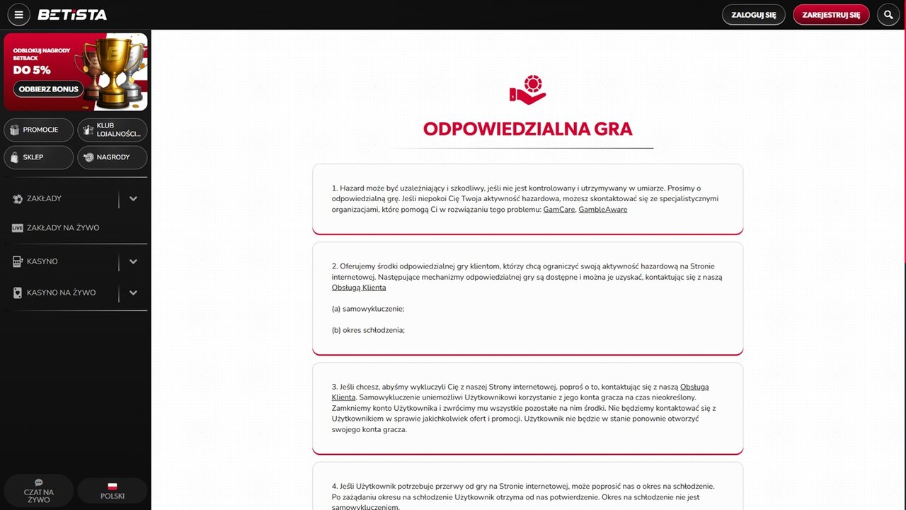 Odpowiedzialna gra